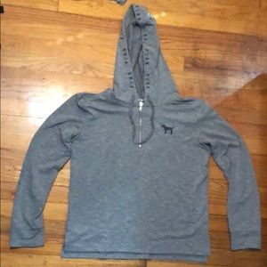 Victoria’s Secret Pink quarter zip light hoodie